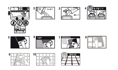 瓷磚粘結(jié)劑使用施工方法
